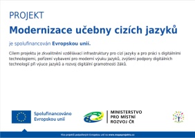 Modernizace učebny cizích jazyků